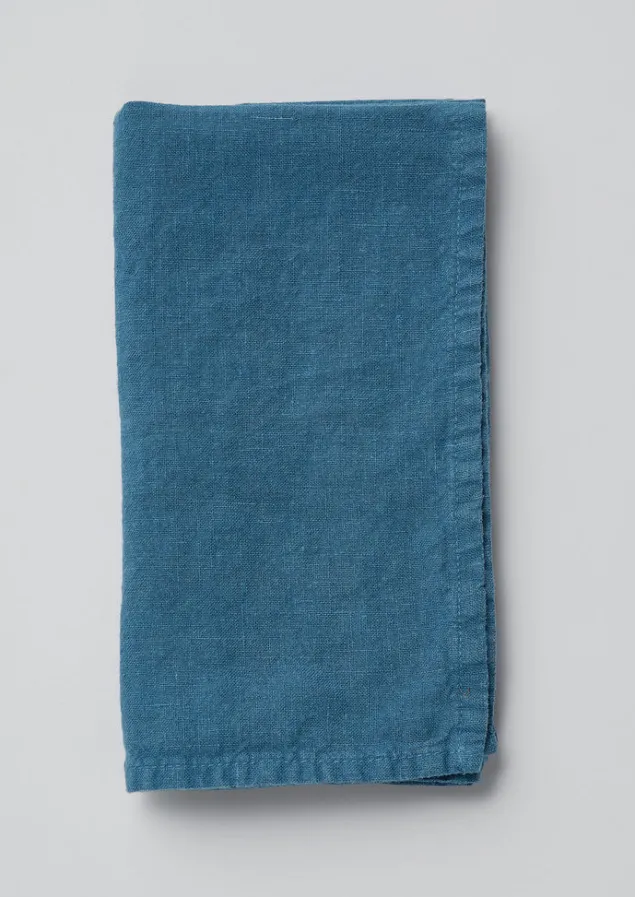 Textiles | Kitchen-TOAST Washed Linen Napkin River