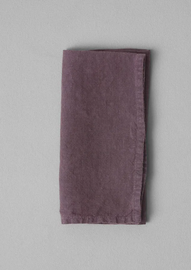Textiles | Kitchen-TOAST Washed Linen Napkin DarkHellebore