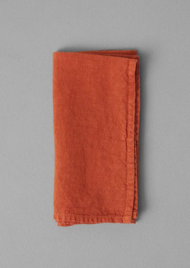 washed_linen_napkin_5-5.webp Textiles | Tableware-TOAST Washed Linen Napkin Firecracker