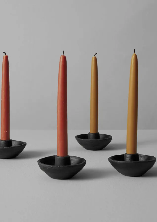 Candles & Holders-TOAST Wax Atelier Set of Four Dinner Candles Caramel/Carnelian