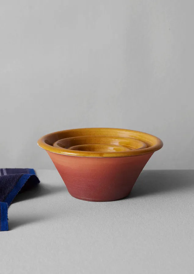Ceramics | Kitchen-TOAST Willow Pottery Nesting Bowls Terracotta/Ochre