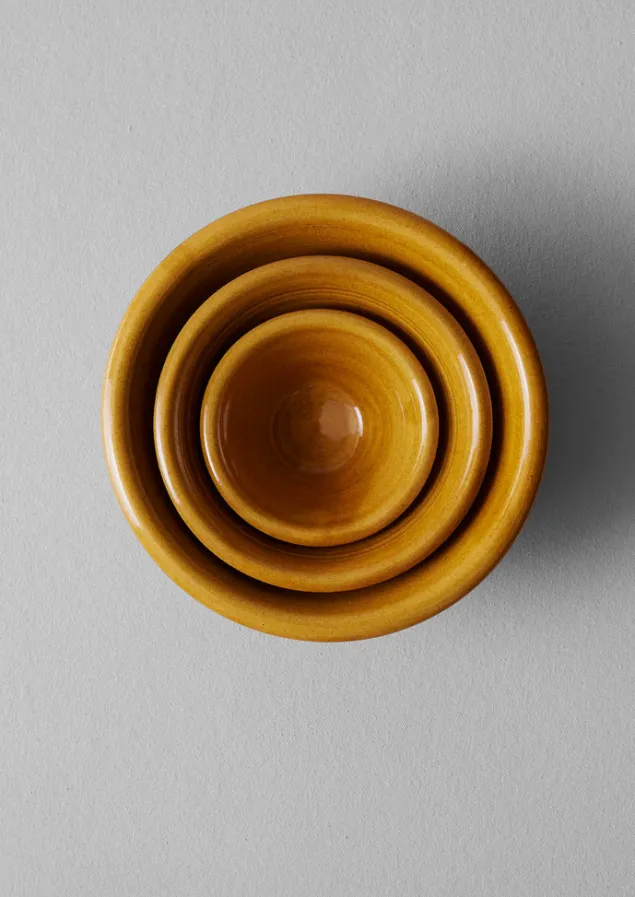 Ceramics | Kitchen-TOAST Willow Pottery Nesting Bowls Terracotta/Ochre