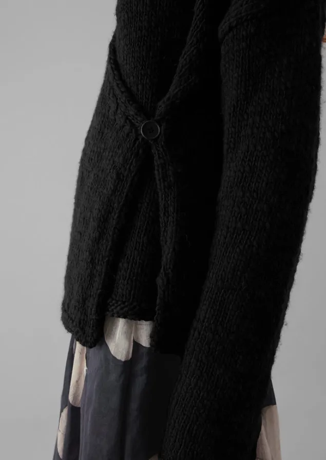 wool_knitted_wrap_jacket_7.webp Jersey | Loungewear-TOAST Wool Knitted Wrap Jacket Black
